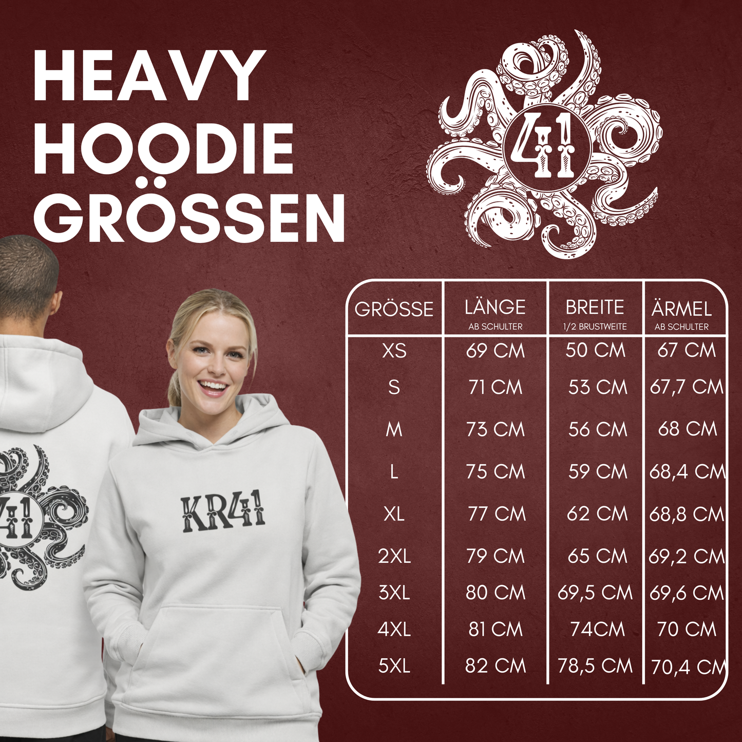 "KRAKE41" Kevin Reich x The Squad Heavy Hoody