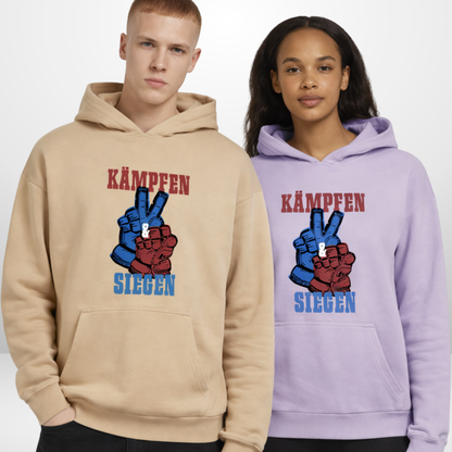 "KÄMPFEN & SIEGEN" The Squad Oversized Hoodie in 2 Farben