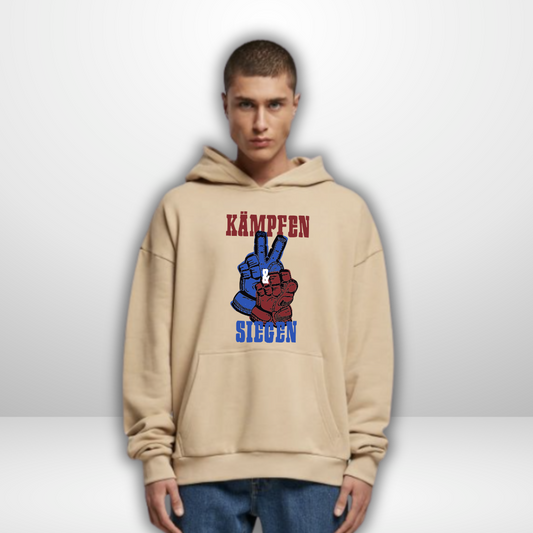"Kämpfen und Siegen" Oversized Hoodie in 2 Farben * Dropping Gauntles Design X The Squad *