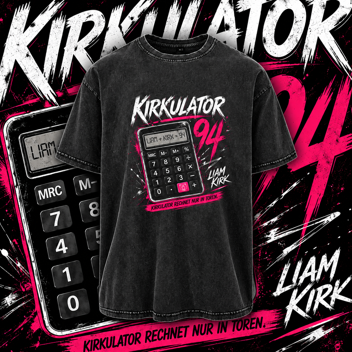 Kirkulator Oversized Shirt Liam Kirk X The Squad