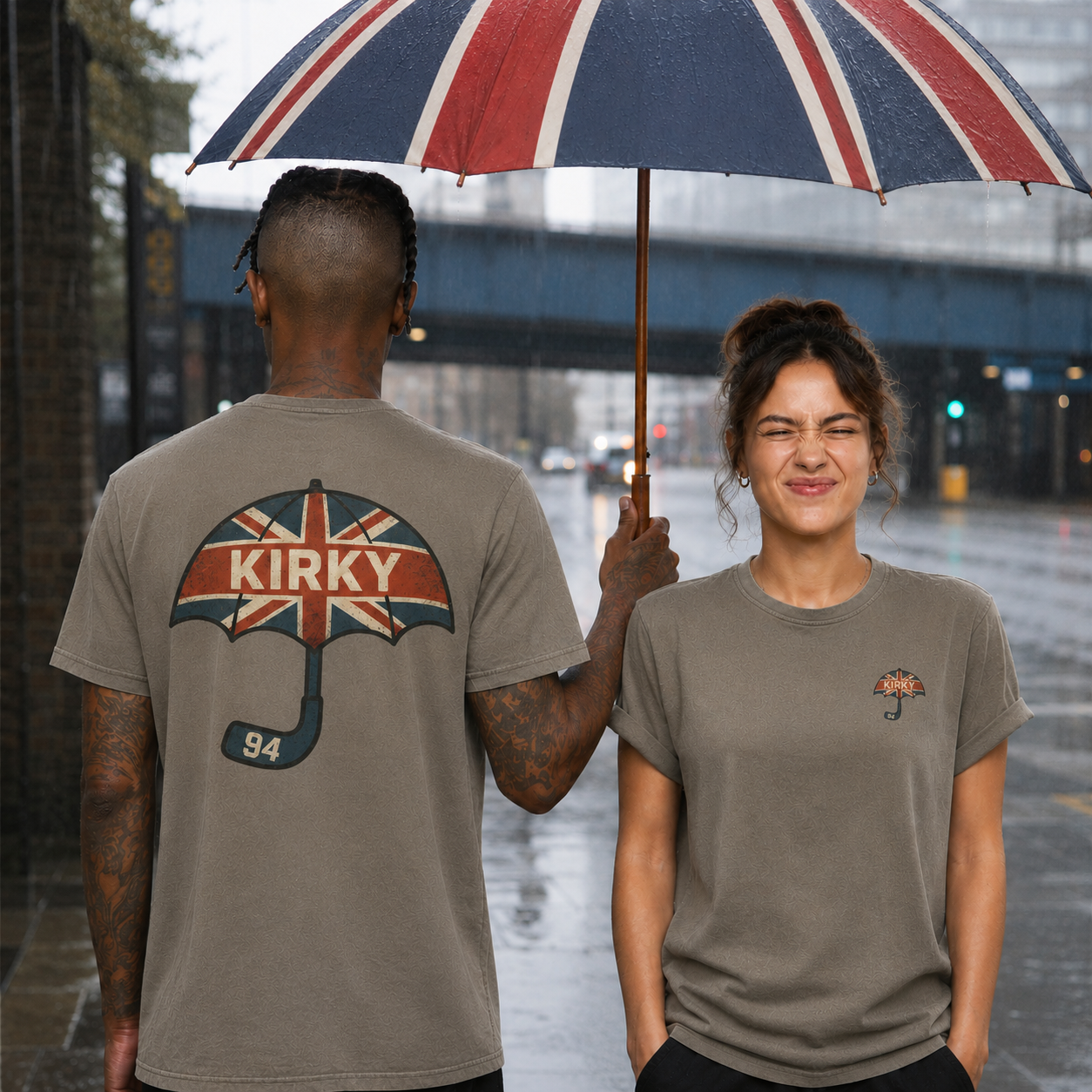 Umbrella Acid Washed Shirt Liam Kirk X The Squad