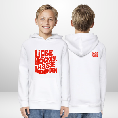 "LIEBE HOCKEY, HASSE NIEMANDEN" The Squad Kids Hoody