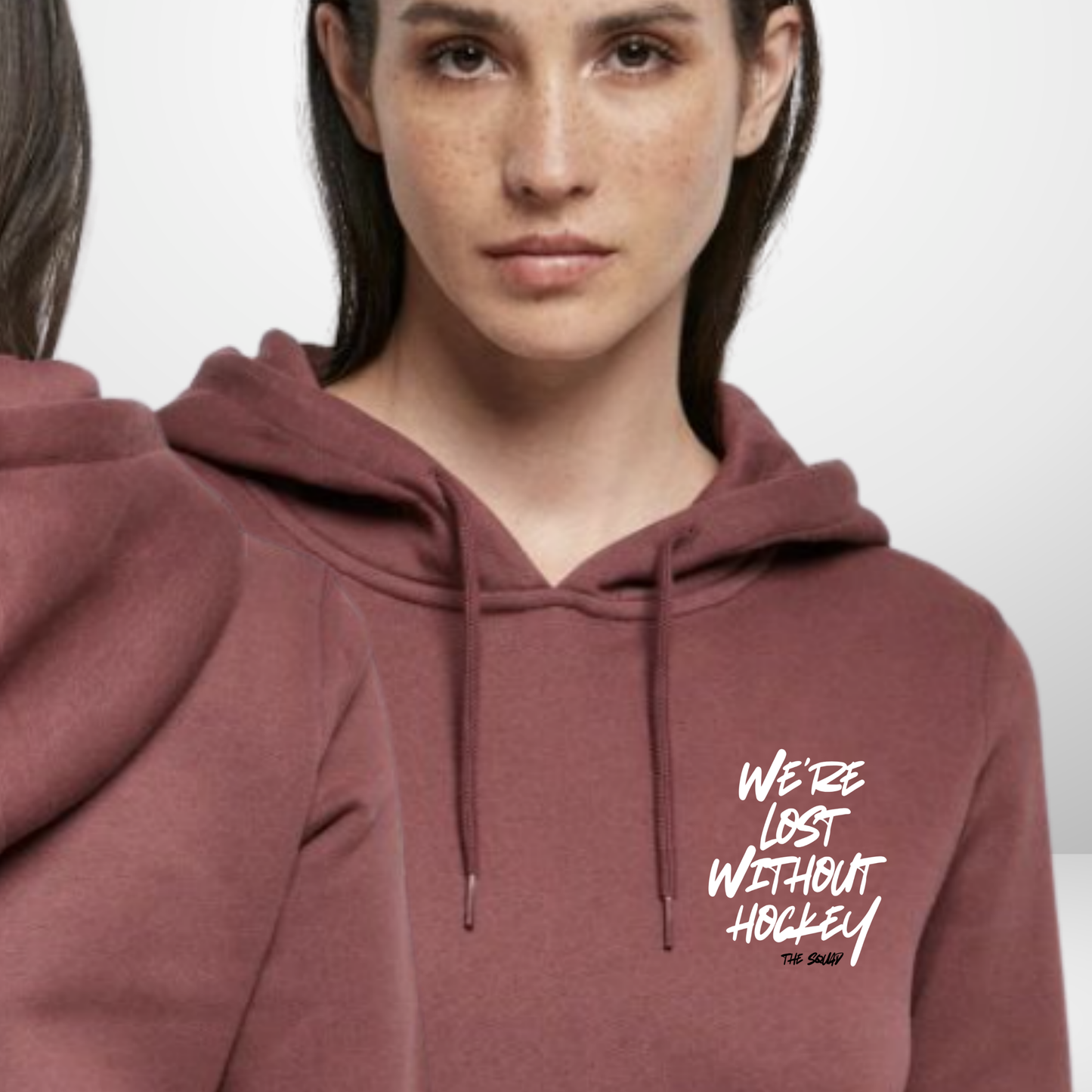 "LOST WITHOUT HOCKEY" The Squad Ladies Organic Hoody