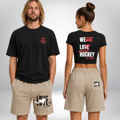 "FOR THE LOVE OF HOCKEY" The Squad Vintage Heavy Shorts