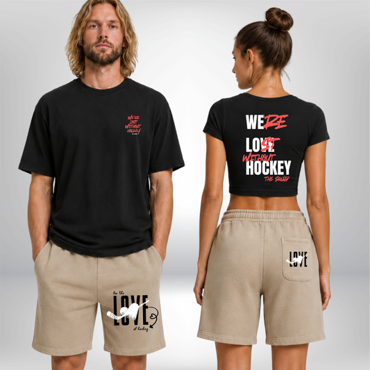 "FOR THE LOVE OF HOCKEY" The Squad Vintage Heavy Shorts