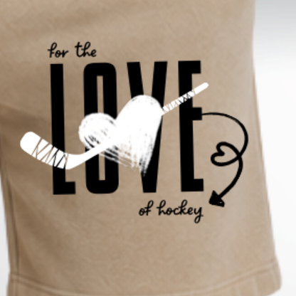 "FOR THE LOVE OF HOCKEY" The Squad Vintage Heavy Shorts