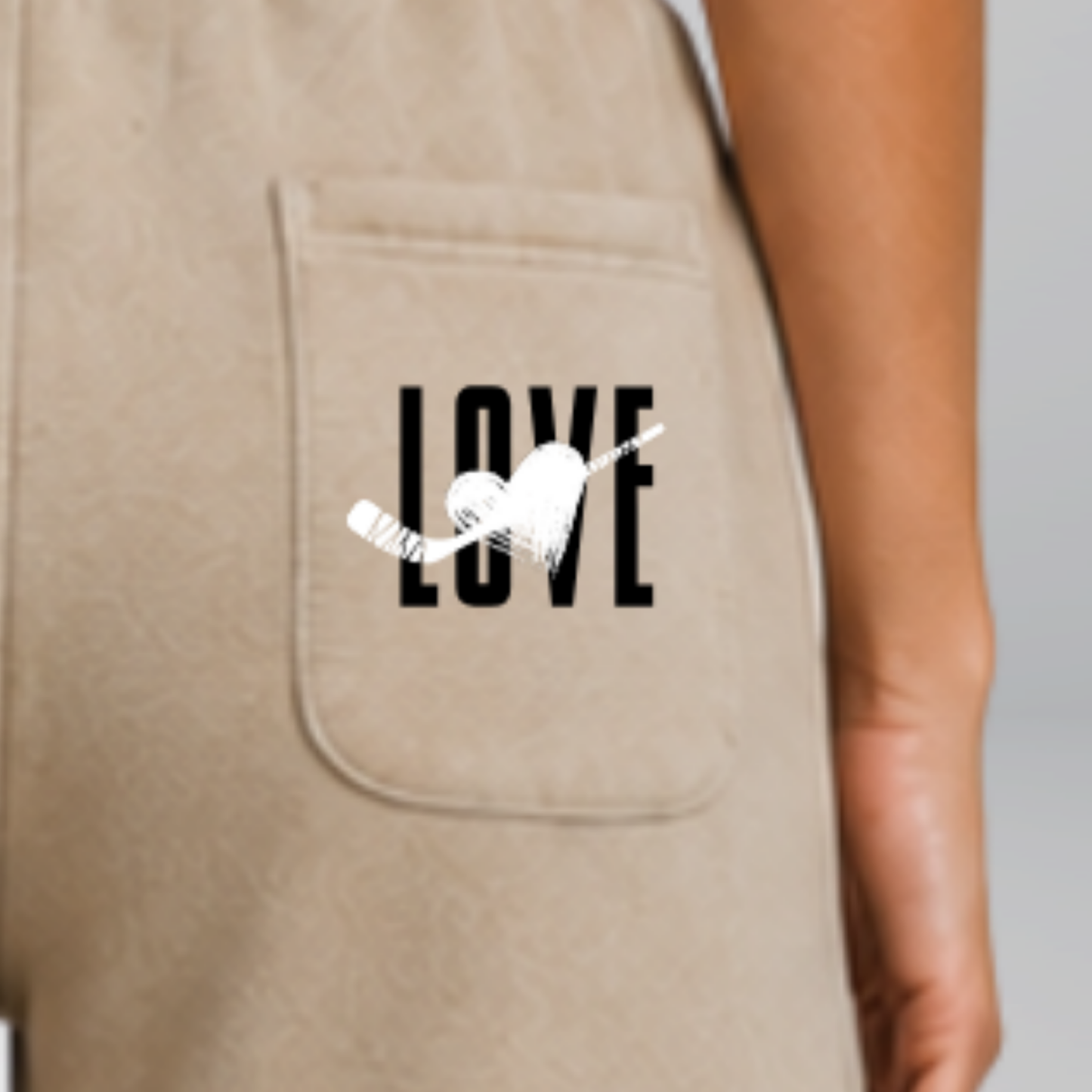 "FOR THE LOVE OF HOCKEY" The Squad Vintage Heavy Shorts