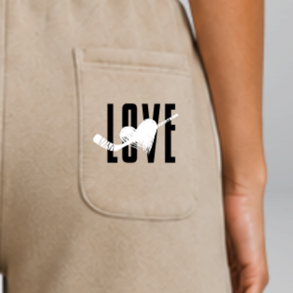 "FOR THE LOVE OF HOCKEY" The Squad Vintage Heavy Shorts