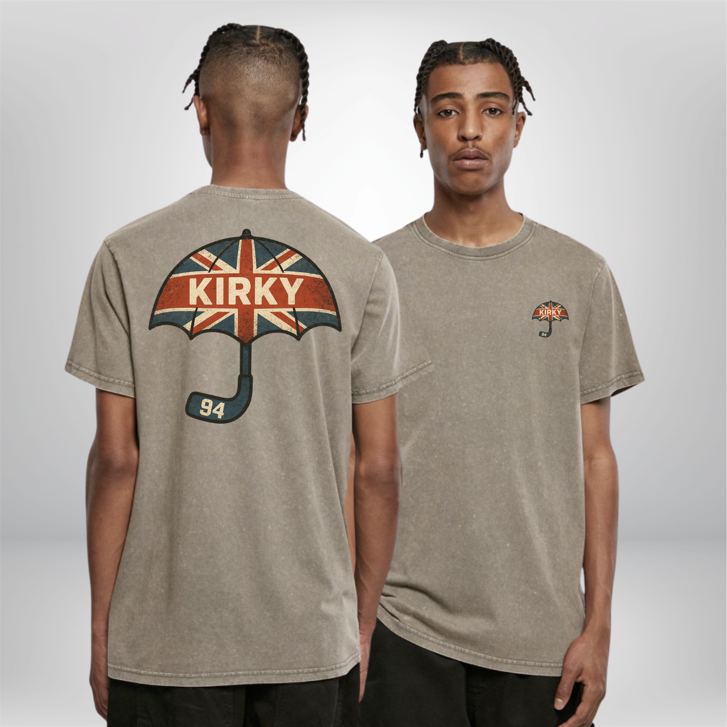 Liam Kirk "Umbrella" Acid Washed Tee