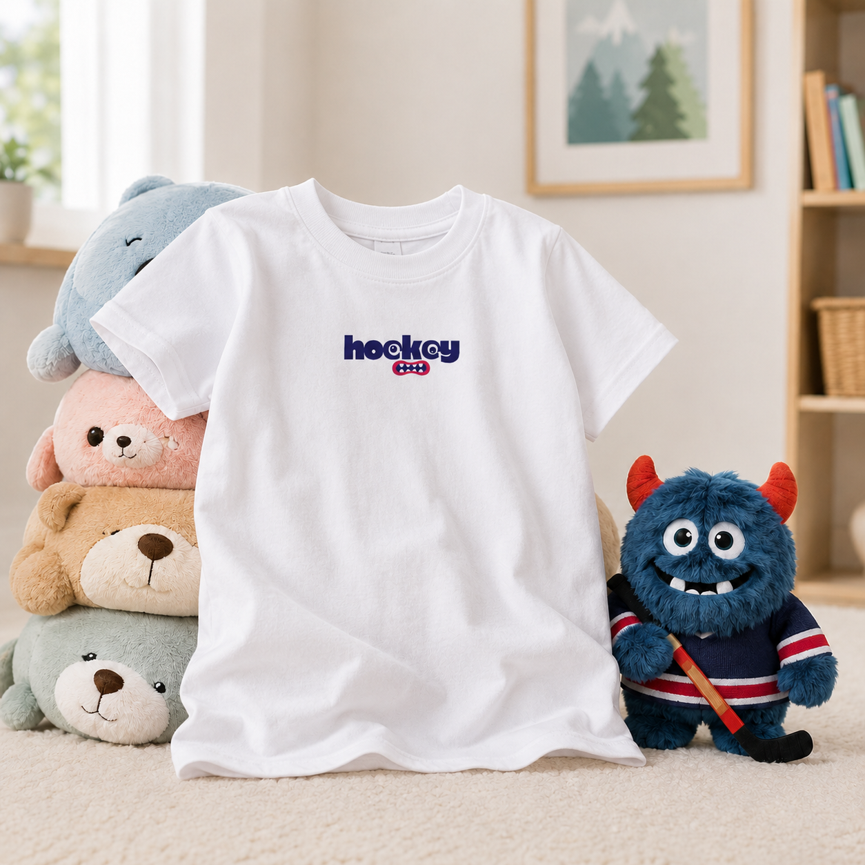 Little Hockey Monster Kids Shirt