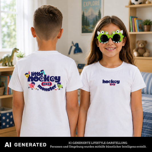 Little Hockey Monster Kids Shirt