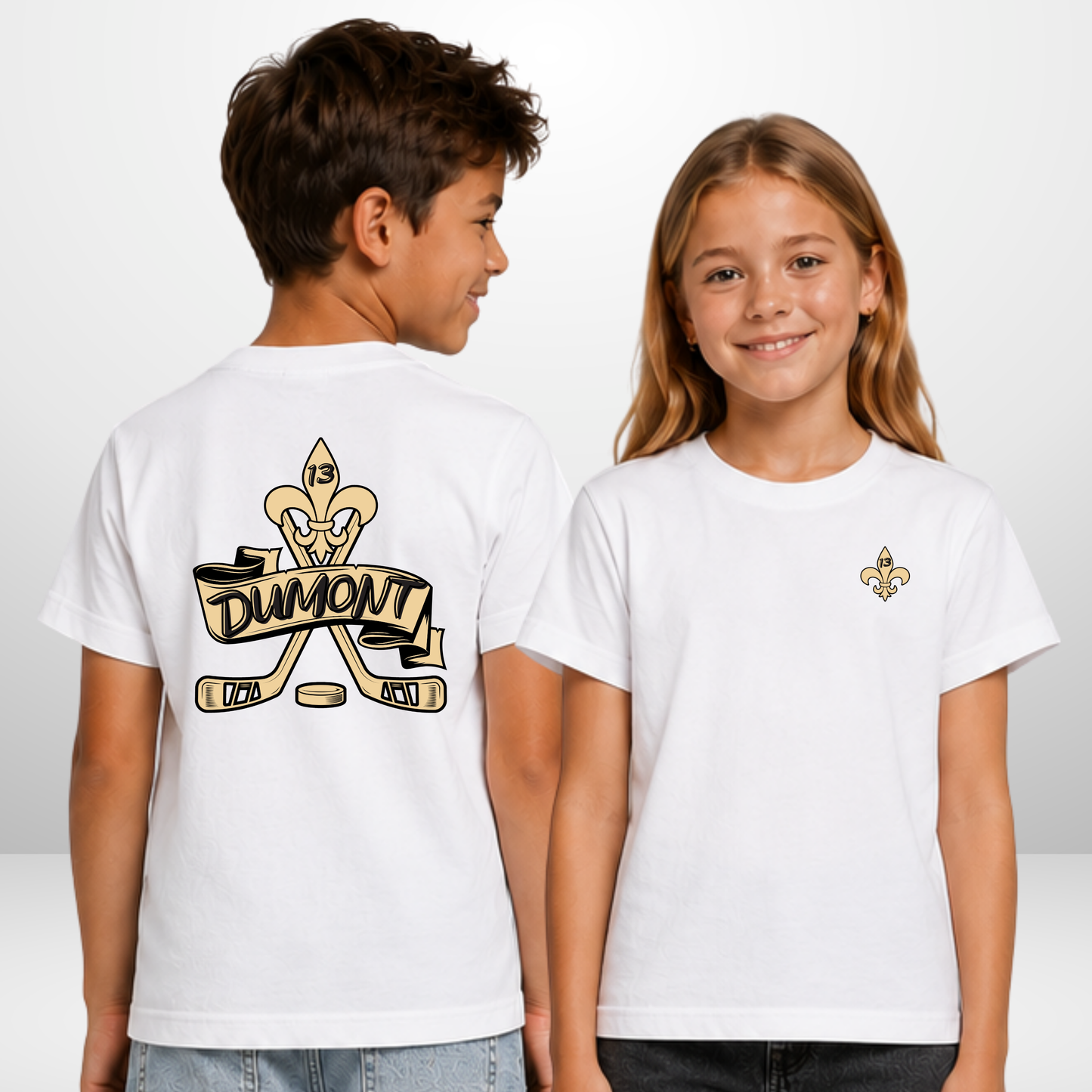 "FLEUR-DE-LIS" Lucas Dumont X The Squad Hockey Kids T-Shirt