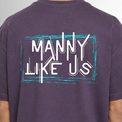 "MANNY LIKE US" Manuel Wiederer X The Squad Heavy Oversized T-Shirt