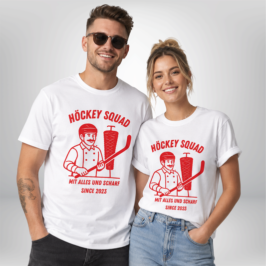 "MIT ALLES UND SCHARF" The Squad Hockey T-Shirt