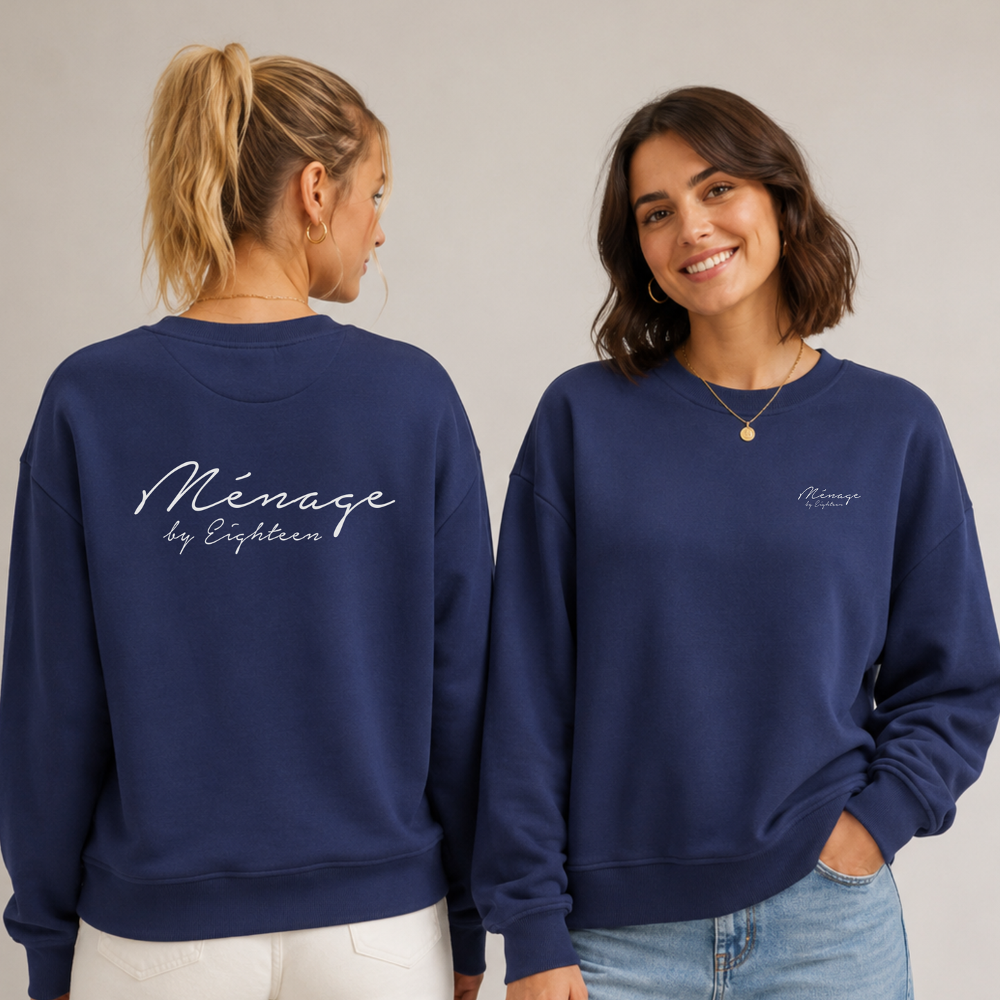 "MÉNAGE BY EIGHTEEN"  Jonas Müller X The Squad Ladies Oversized Crewneck