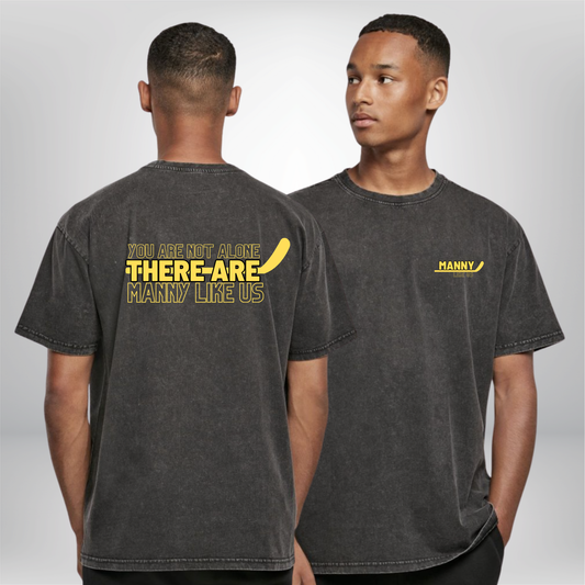 Manuel Wiederer "Not alone" Acid Washed Heavy Oversized T-Shirt