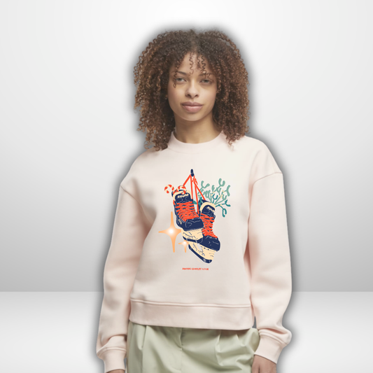 "Under the Mistletoe" Ladies Oversized Crewneck *