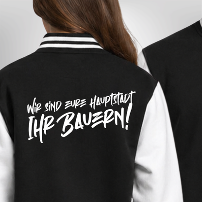 "WIR SIND EURE HAUPTSTADT" Broken Sticks X The Squad Varsity / College Jacke