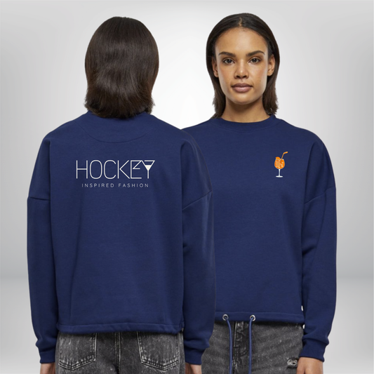 "NIGHT SHIFT" 🧡🏒🍹The Squad Ladies Oversize Crewneck