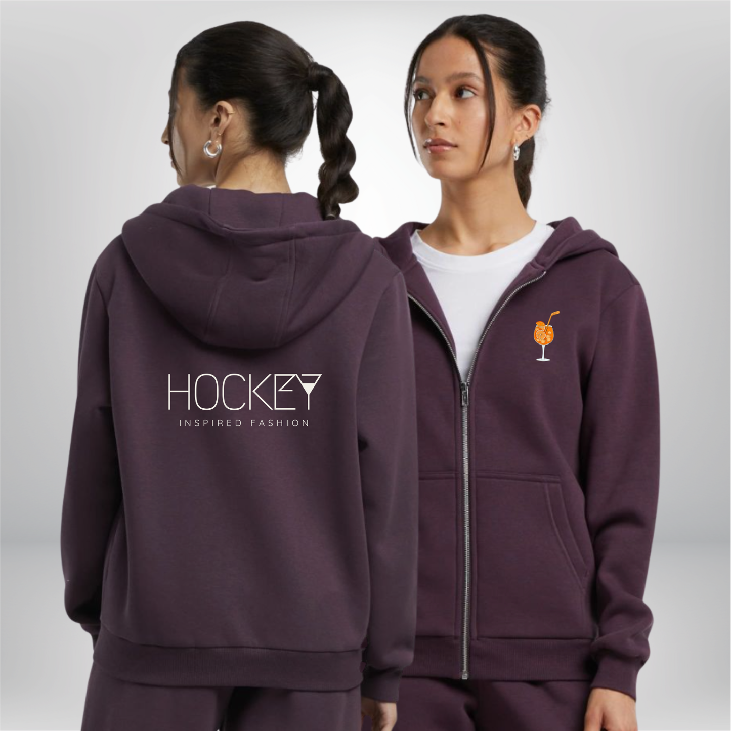 "NIGHT SHIFT" 🧡🏒🍹The Squad Ladies Zip Hoody