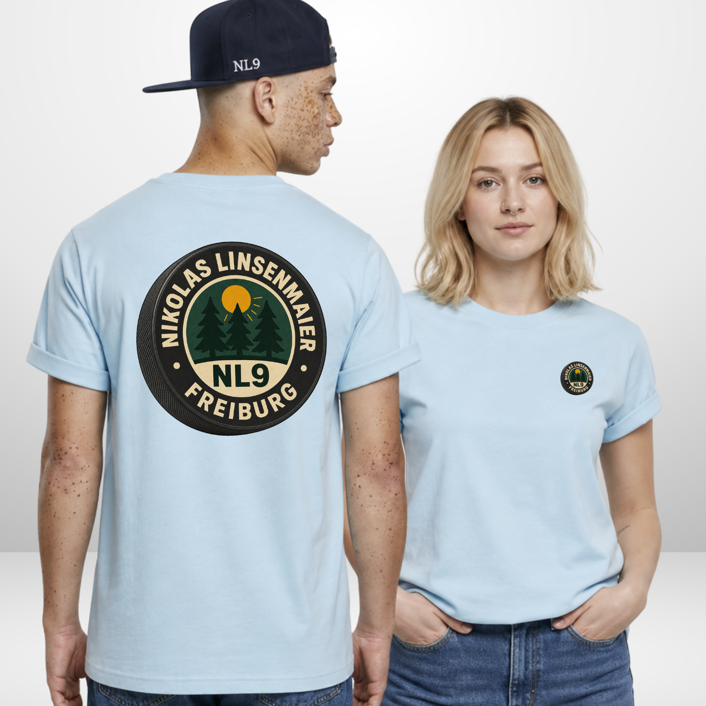 "GIVE A PUCK" Nikolas Linsenmaier X The Squad Hockey T-Shirt