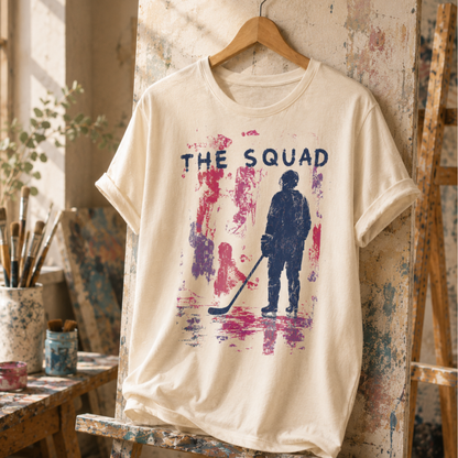 "PAINTED SHIFT" The Squad Hockey T-Shirt