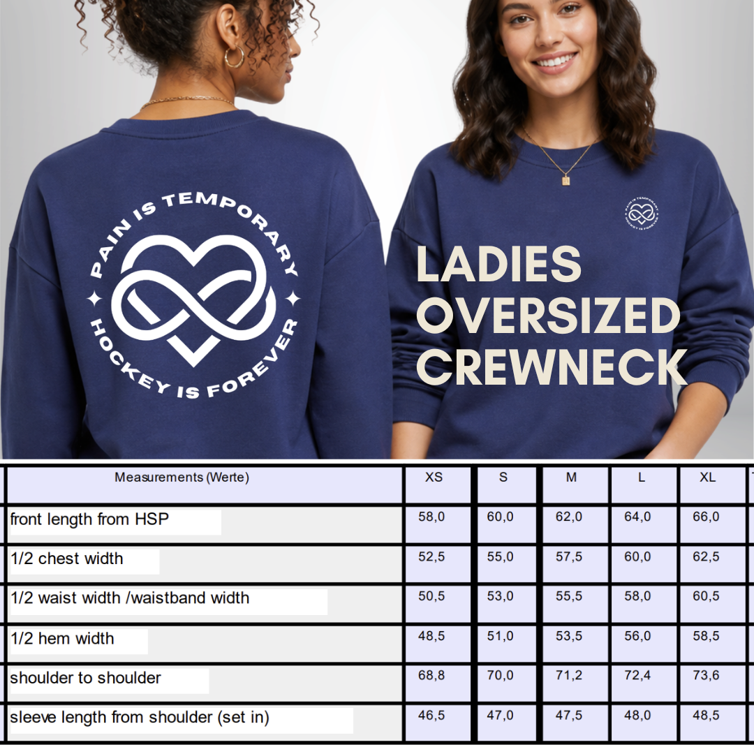 "PAIN IS TEMPORARY" The Squad Ladies Crewneck