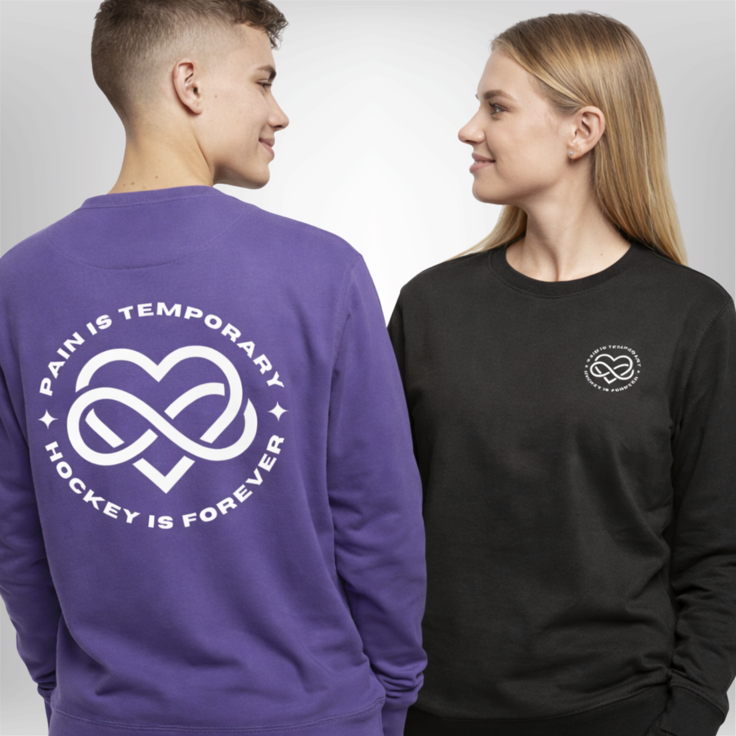 "PAIN IS TEMPORARY" The Squad Sweatshirt in 2 Farben