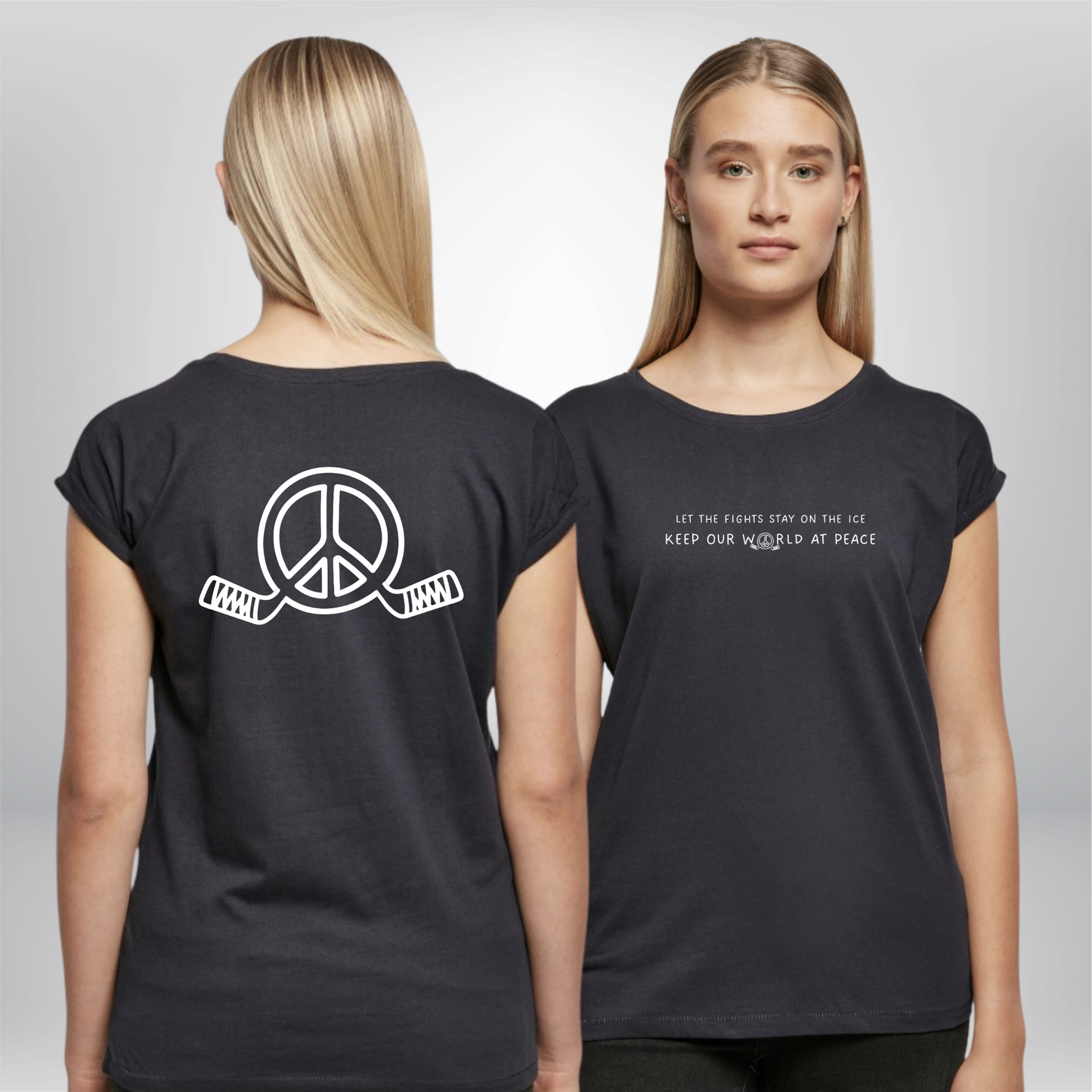 "LET THE FIGHTS STAY ON THE ICE" The Squad Ladies Shirt