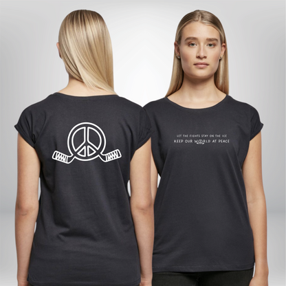 "LET THE FIGHTS STAY ON THE ICE" The Squad Ladies Shirt