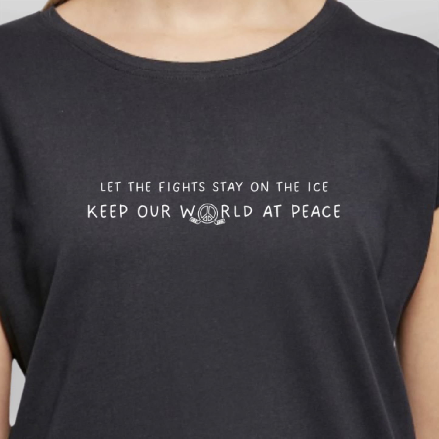 "LET THE FIGHTS STAY ON THE ICE" The Squad Ladies Shirt