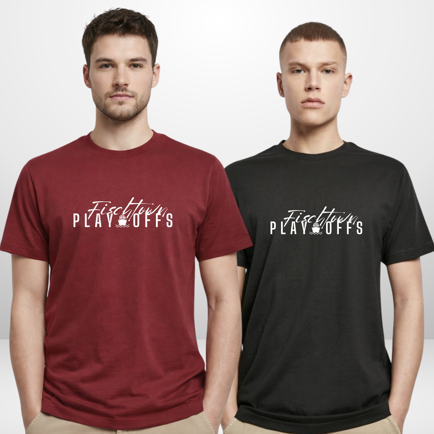 PINGUINS PODCAST X THE SQUAD "fischtown playoffs" T-Shirt in 2 Farben