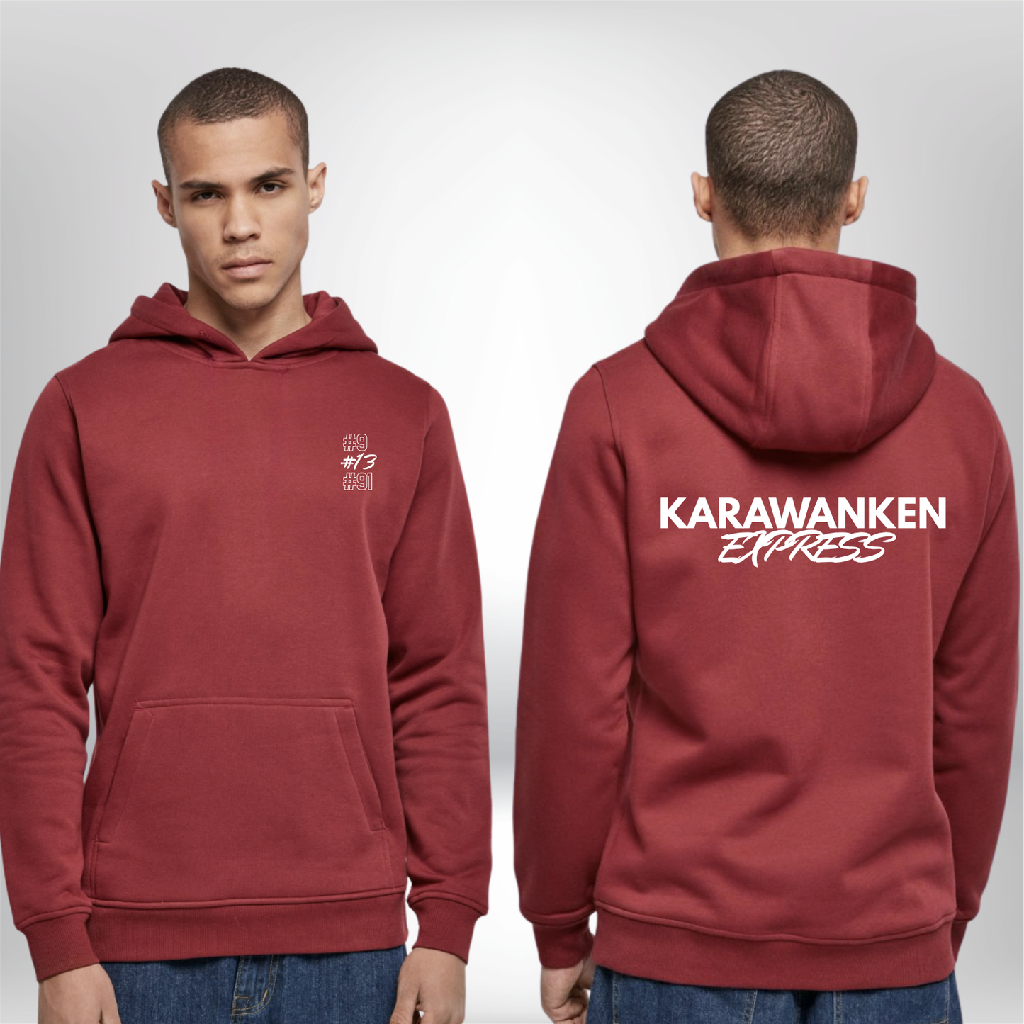 PINGUINS PODCAST x THE SQUAD "karawankenexpress" Heavy Hoody in 2 Farben