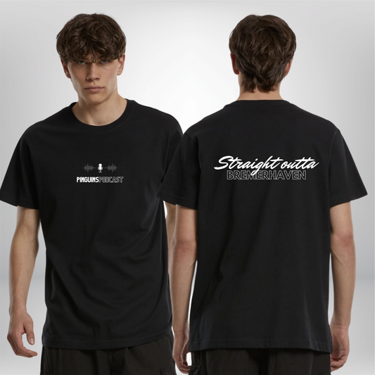 PINGUINS PODCAST x THE SQUAD "straight outta bremerhaven" T-Shirt