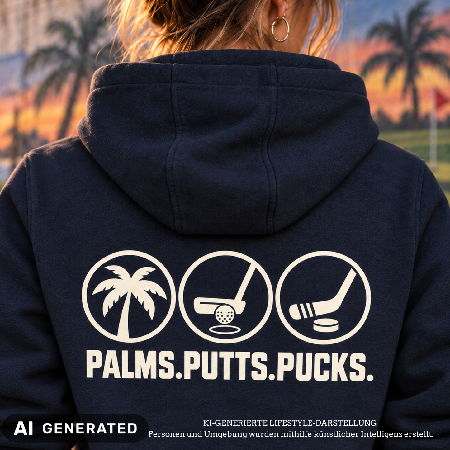 Palms.Putts.Pucks. Hoody Les Lancaster X The Squad