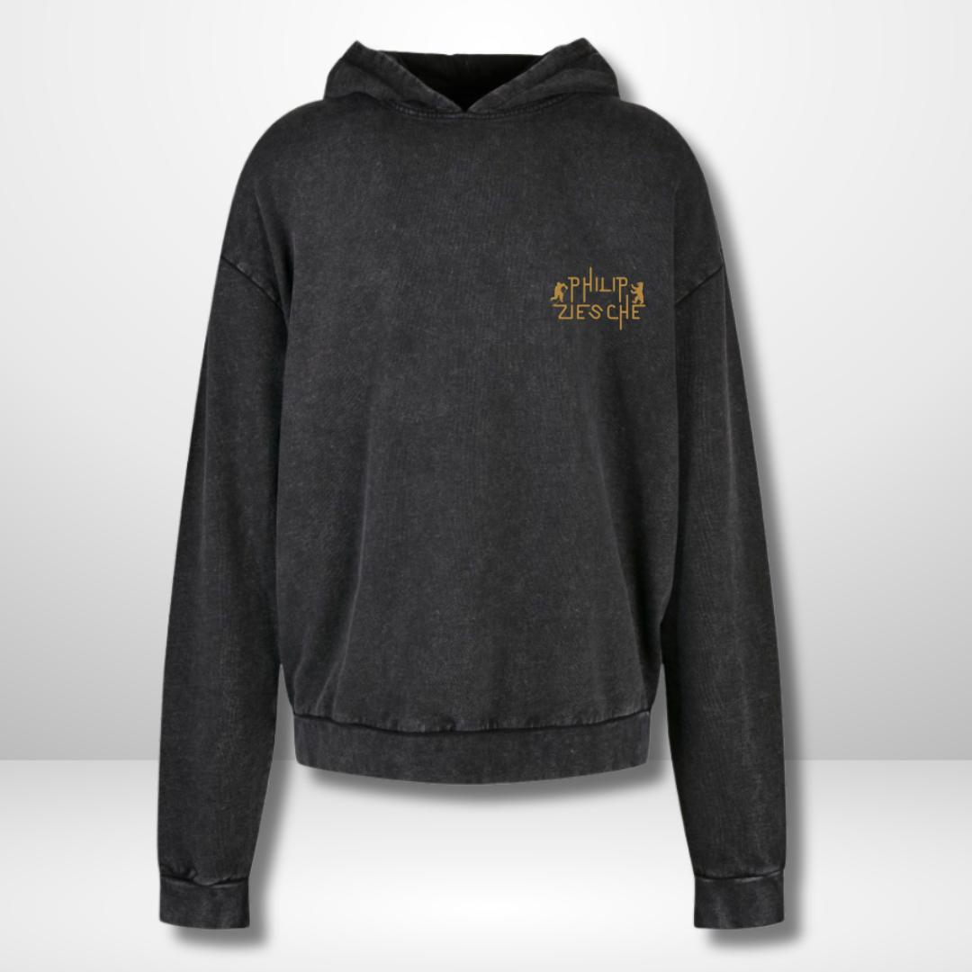 Philip Ziesche "A Hockey Family Tradition" Acid Washed Oversized Hoody