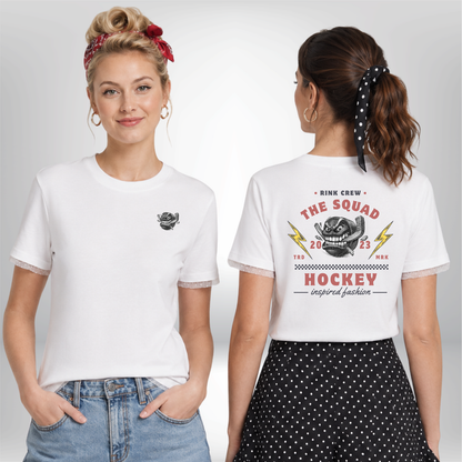 "RETRO RINK CREW" The Squad Hockey Ladies Shirt
