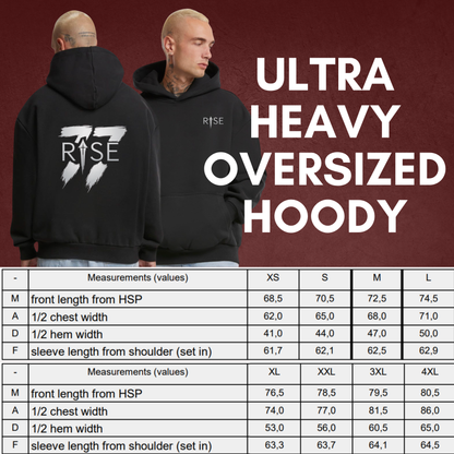 "RISE UP" Ultra Heavy Oversized Hoody * Robbie Czarnik x The Squad *