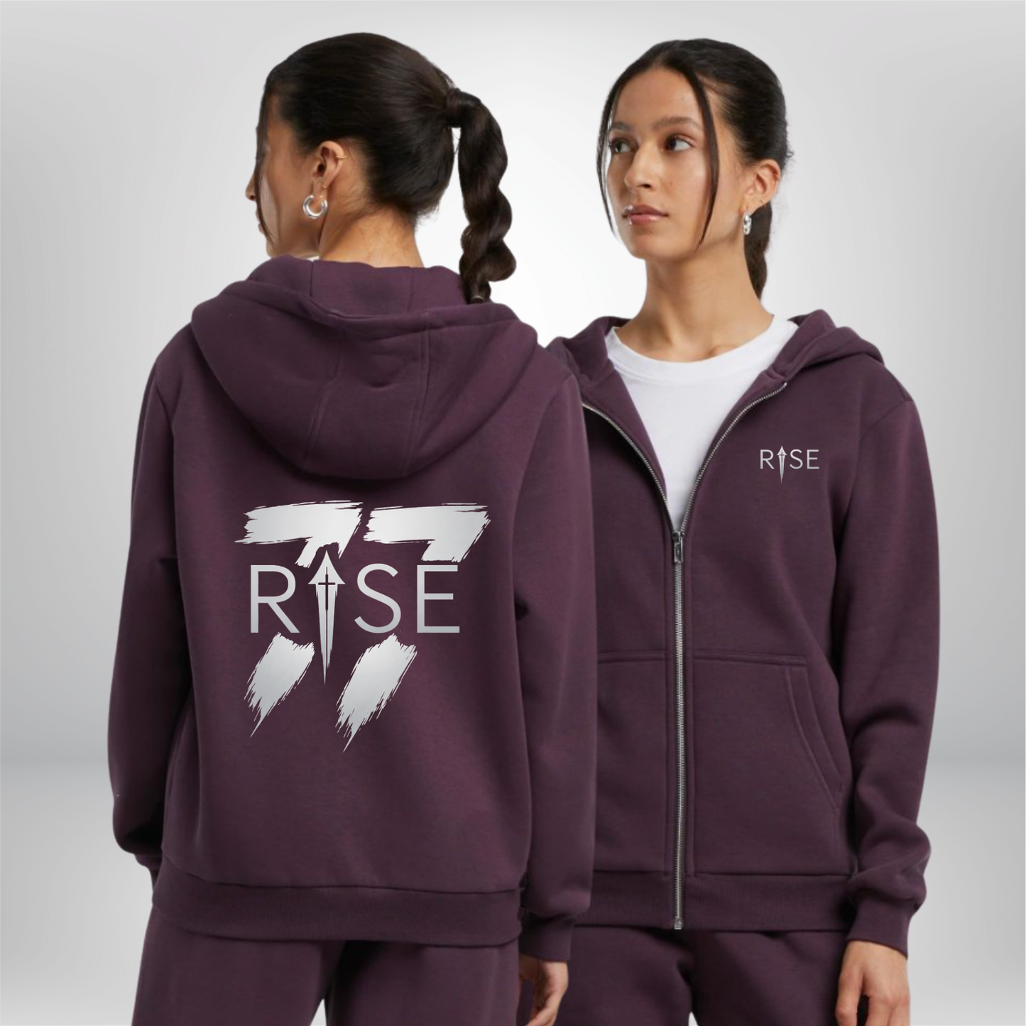 "RISE UP" Ladies Zip Hoody * Robbie Czarnik x The Squad *
