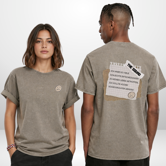 "SCHIRI WERDEN" The Squad Hockey Acid Washed T-Shirt