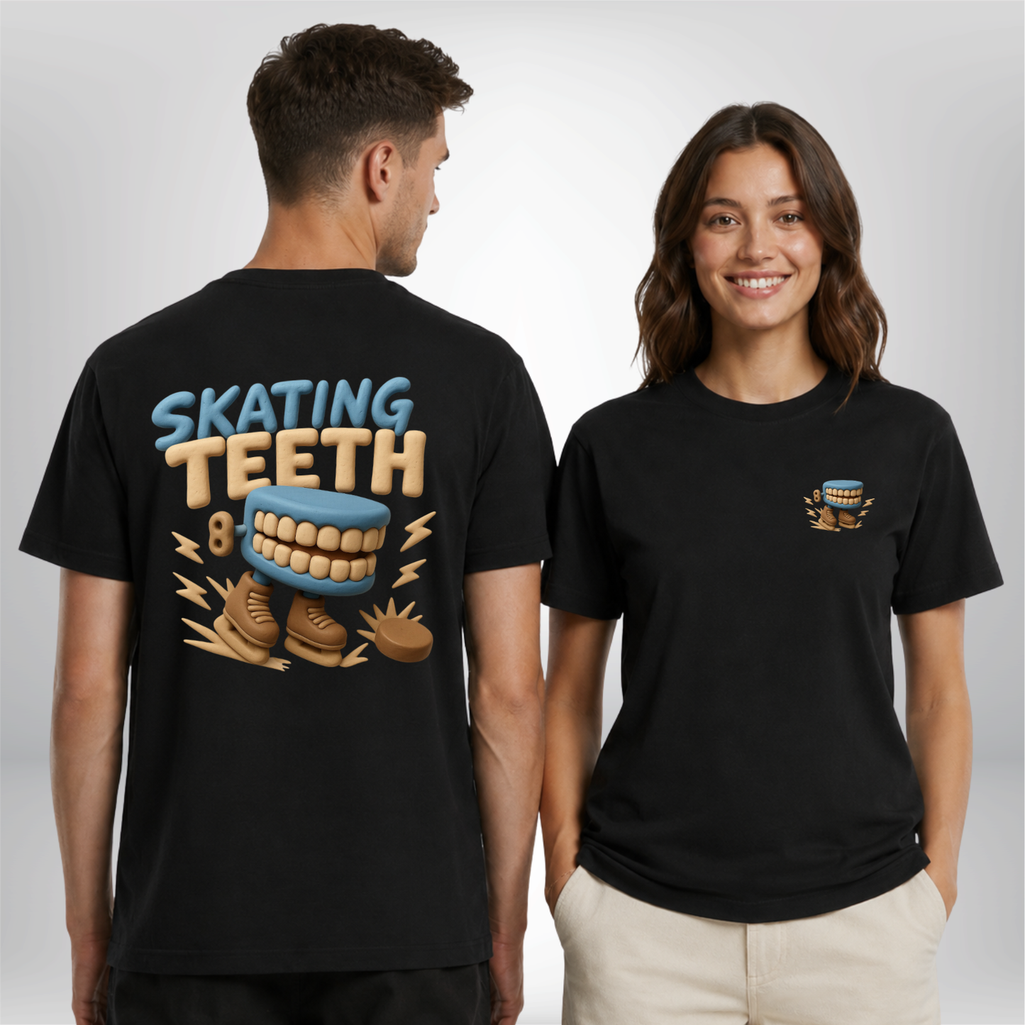 "SKATING TEETH" The Squad Hockey T-Shirt
