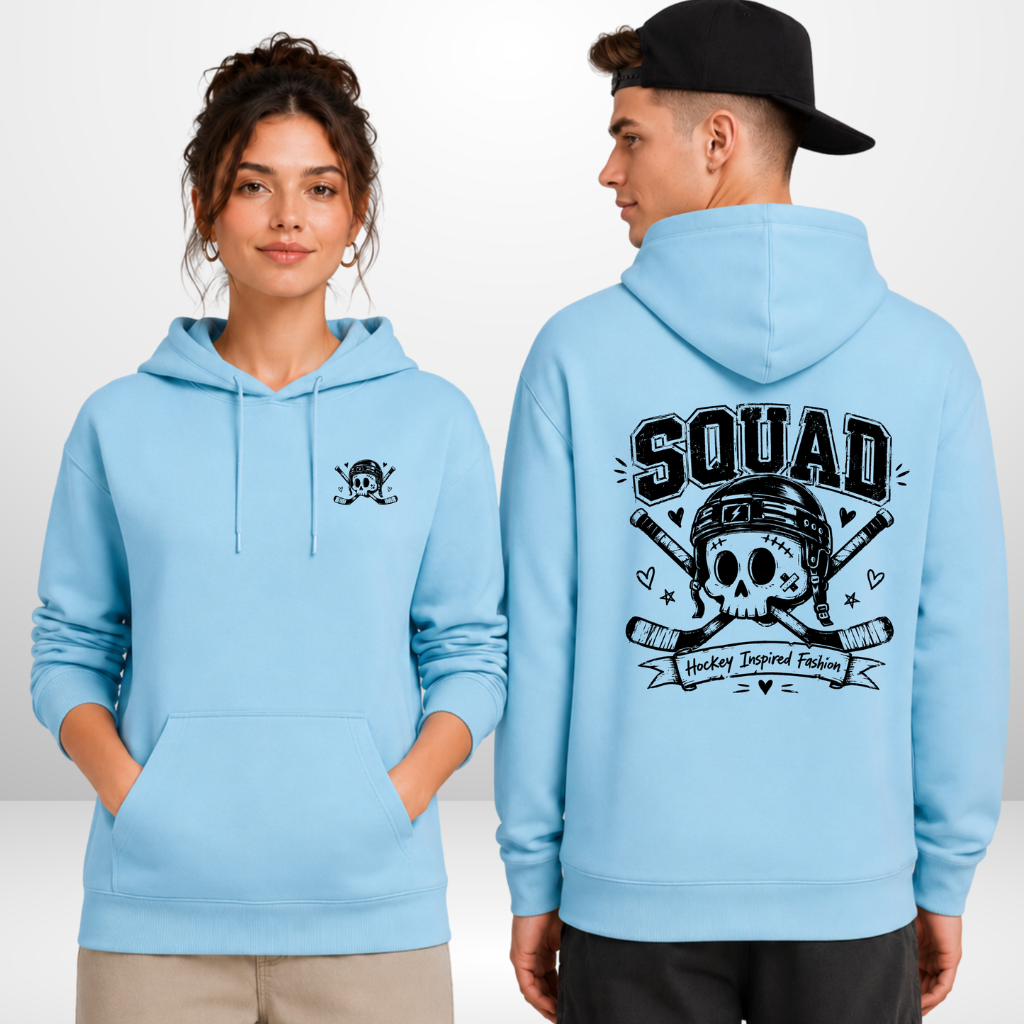 "SKULLY" The Squad Heavy Hockey Hoody