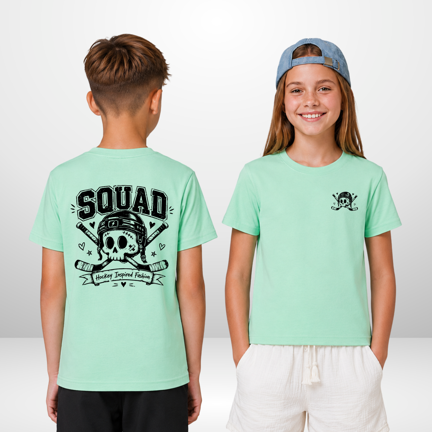 "SKULLY" The Squad Hockey Kids T-Shirt