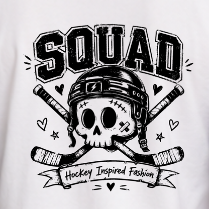 "SKULLY" The Squad Hockey Ladies 3/4 Contrast Raglan Tee