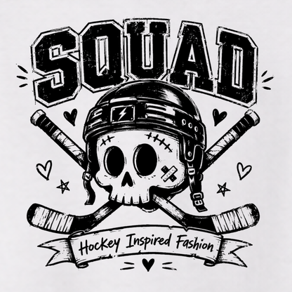 "SKULLY" The Squad Hockey Raglan Contrast T-Shirt