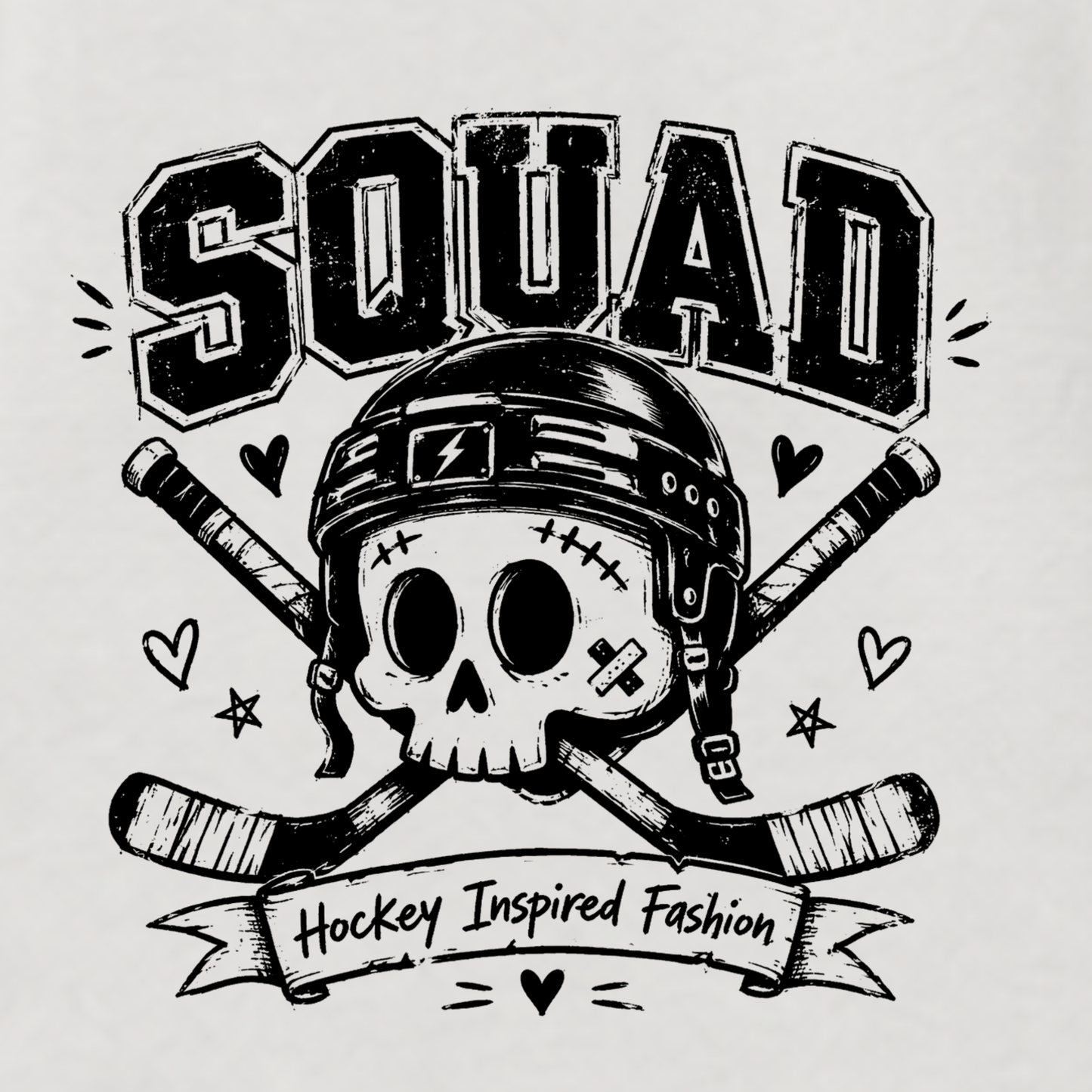 "SKULLY" The Squad Hockey Shirt