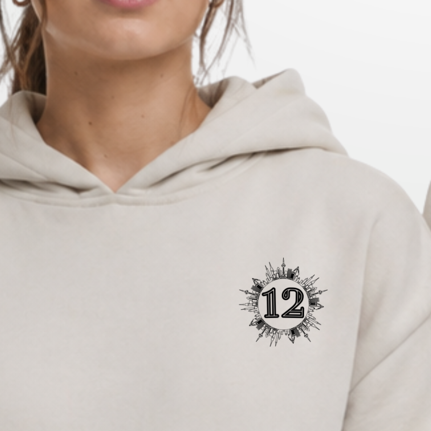 "SKYLINE" Eric Mik X The Squad Oversized Hoodie