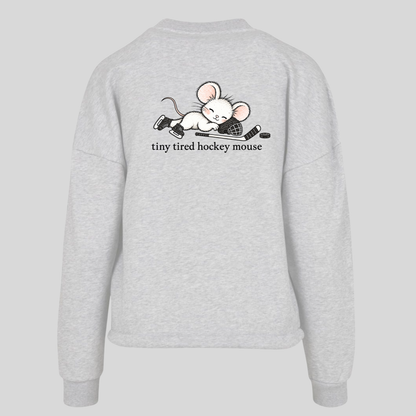 SQUAD HOCKEY MOUSE LADIES OVERSIZED CREWNECK