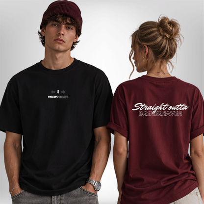 "STRAIGHT OUTTA BREMERHAVEN" Pinguins Podcast x The Squad T-Shirt in 2 Farben