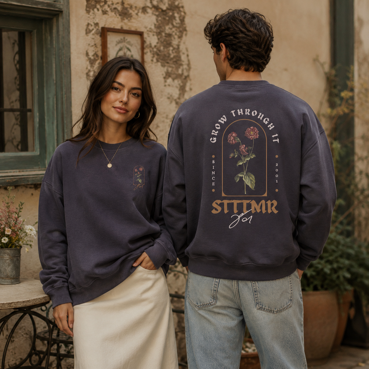 STTTMR Grow Through It Loose Fit Sweatshirt